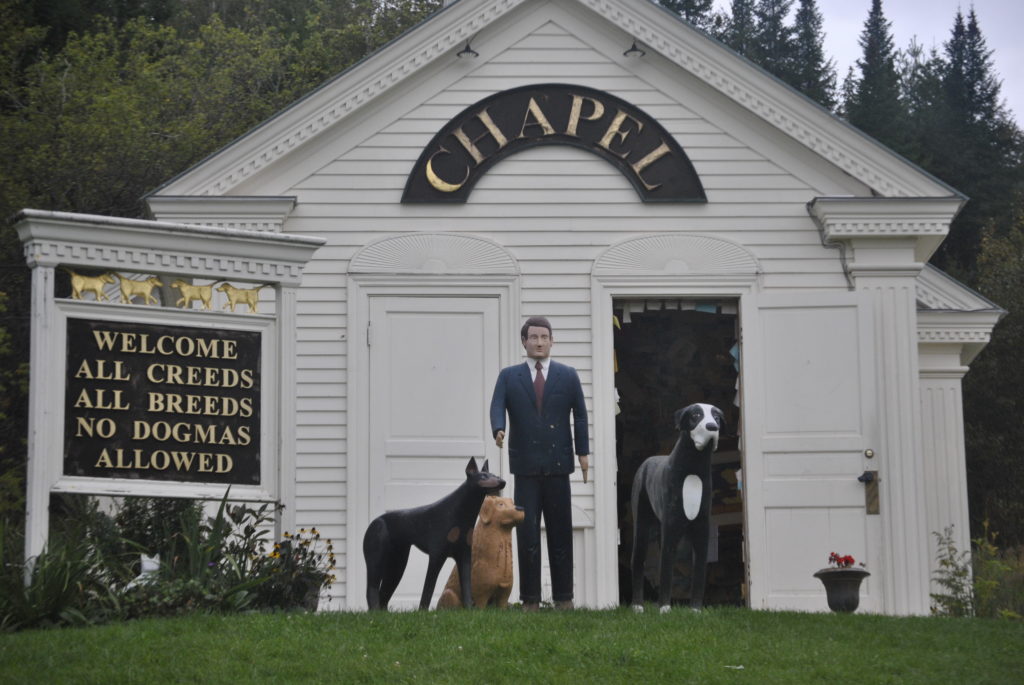 The Dog Chapel at Dog Mountain in Vermont