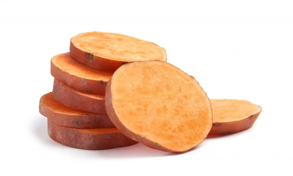 sweet potato slices