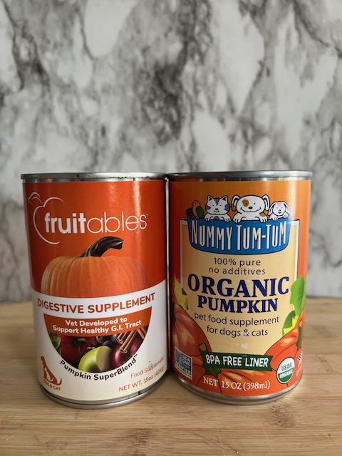 canned pumpkin for dogs