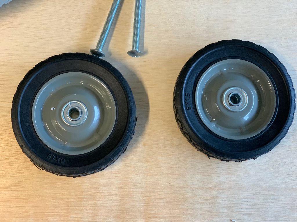 lawn mower wheels for grooming table