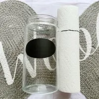 paper towels, white vinegar and water for homemade dog wipes