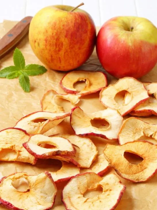 crisp apple chips made for dogs